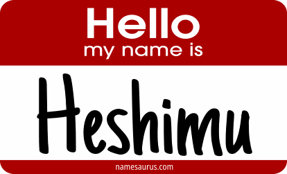 Hello my name is Heshimu png download