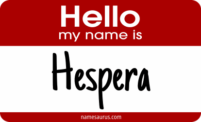 Hello my name is Hespera png download