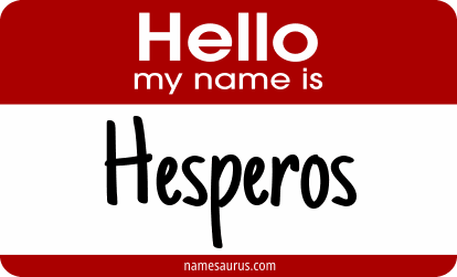 Hello my name is Hesperos png download