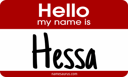 Hello my name is Hessa png download