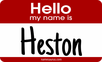 Hello my name is Heston png download