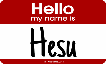 Hello my name is Hesu png download