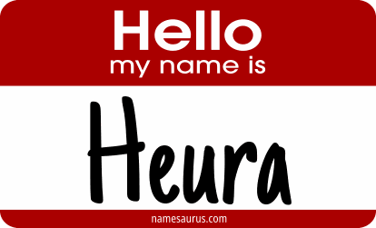 Hello my name is Heura png download