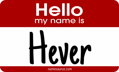 Hello my name is Hever png download