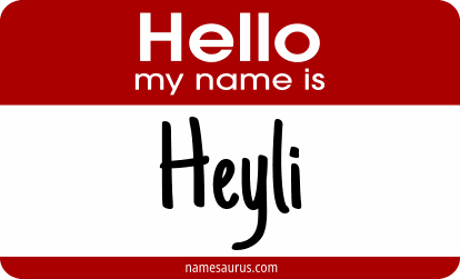 Hello my name is Heyli png download