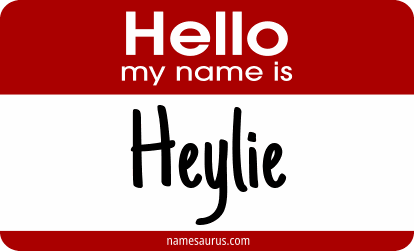 Hello my name is Heylie png download