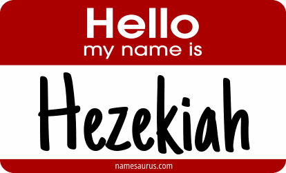 Hello my name is Hezekiah png download