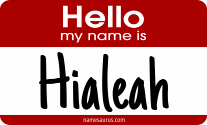 Hello my name is Hialeah png download