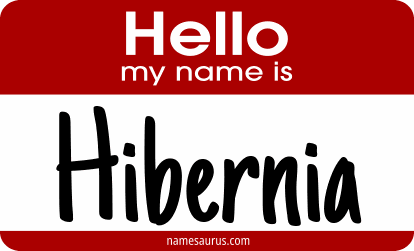 Hello my name is Hibernia png download