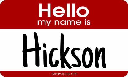 Hello my name is Hickson png download