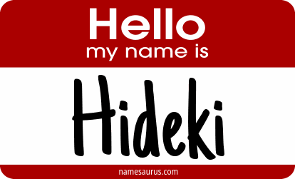 Hello my name is Hideki png download