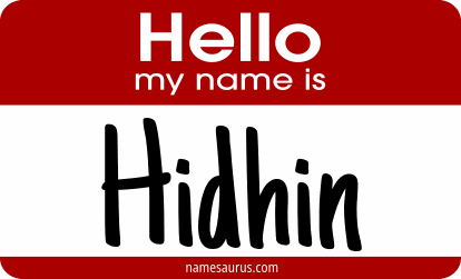 Hello my name is Hidhin png download