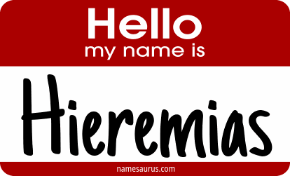 Hello my name is Hieremias png download