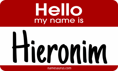Hello my name is Hieronim png download