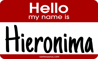Hello my name is Hieronima png download