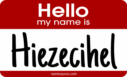 Hello my name is Hiezecihel png download