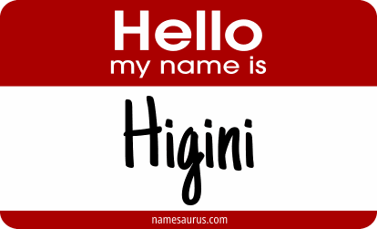 Hello my name is Higini png download