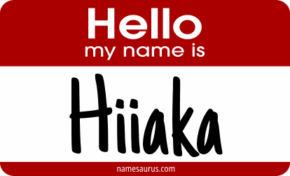Hello my name is Hiiaka png download