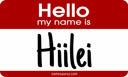 Hello my name is Hiilei png download