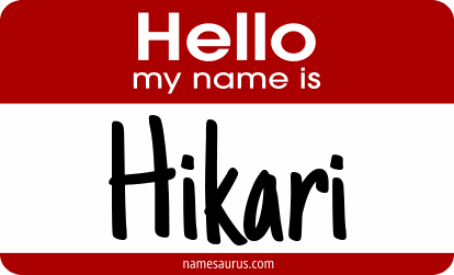 Hello my name is Hikari png download