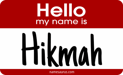 Hello my name is Hikmah png download