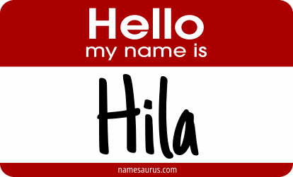 Hello my name is Hila png download