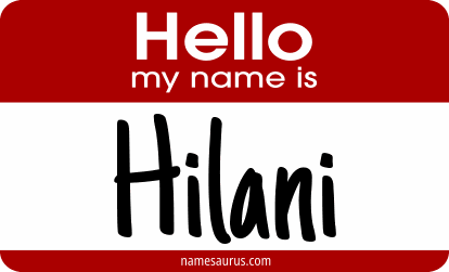 Hello my name is Hilani png download