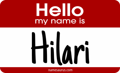 Hello my name is Hilari png download