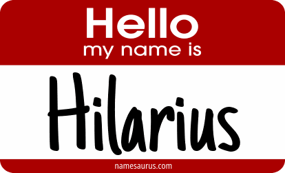 Hello my name is Hilarius png download