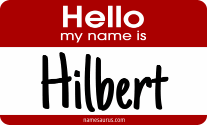 Hello my name is Hilbert png download
