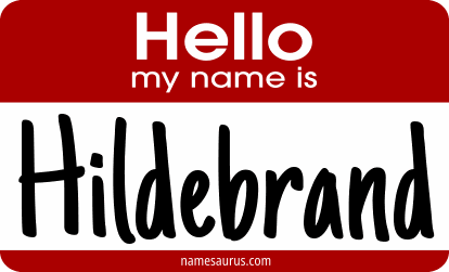Hello my name is Hildebrand png download