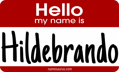 Hello my name is Hildebrando png download