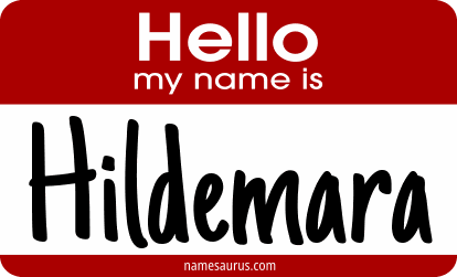 Hello my name is Hildemara png download
