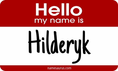 Hello my name is Hilderyk png download