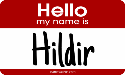 Hello my name is Hildir png download