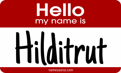 Hello my name is Hilditrut png download