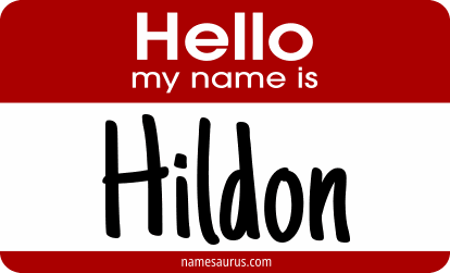 Hello my name is Hildon png download
