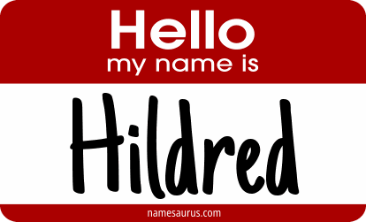 Hello my name is Hildred png download