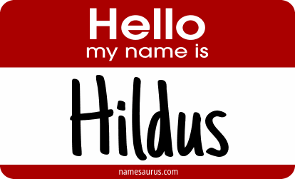 Hello my name is Hildus png download
