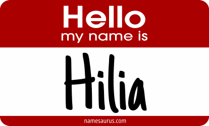 Hello my name is Hilia png download
