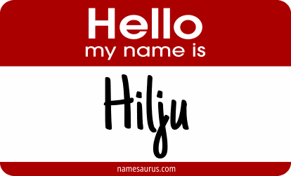 Hello my name is Hilju png download