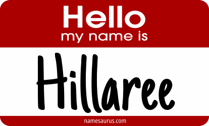 Hello my name is Hillaree png download