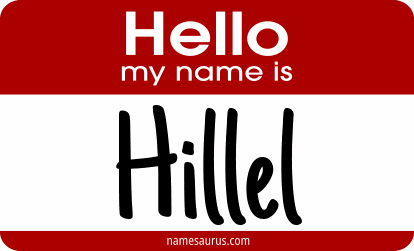 Hello my name is Hillel png download