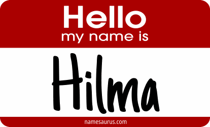 Hello my name is Hilma png download