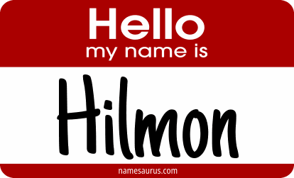 Hello my name is Hilmon png download