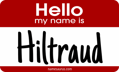 Hello my name is Hiltraud png download