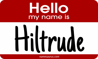 Hello my name is Hiltrude png download