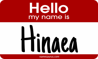 Hello my name is Hinaea png download