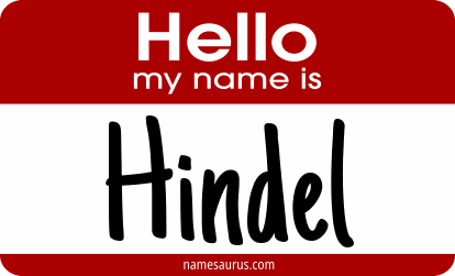 Hello my name is Hindel png download