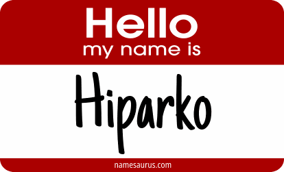 Hello my name is Hiparko png download